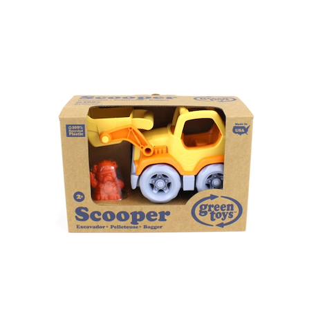 Camion de chantier écologique avec figurine – jouet robuste en plastique recyclé Orange;yellow 5 - vertbaudet enfant 