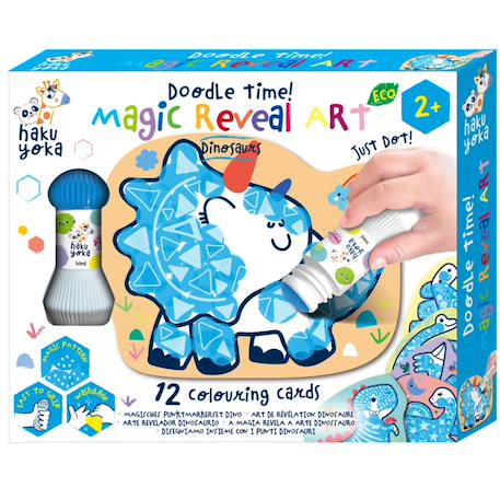 Kit d'activités créatives pour enfants, set 12 cartes sur le thème dinosaures Multicolor 1 - vertbaudet enfant 