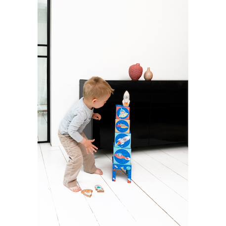 Jeu à empiler - Pyramide espace Multicolor 3 - vertbaudet enfant 