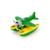 Hydravion écologique en plastique recyclé – jouet de bain Green;yellow 2 - vertbaudet enfant 
