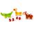 3 animaux magnétiques - safari Multicolor 1 - vertbaudet enfant 