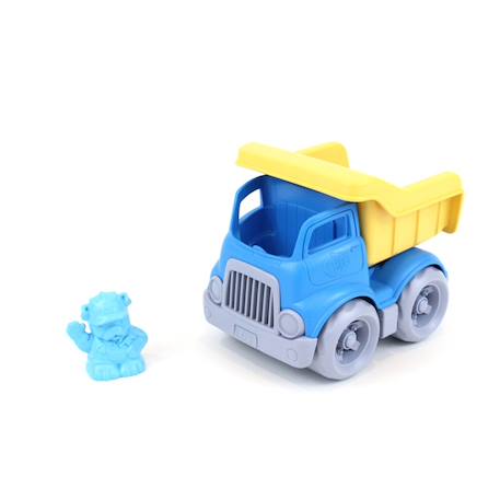 Camion benne écologique avec figurine – jouet de chantier en plastique recyclé Blue;yellow 2 - vertbaudet enfant 