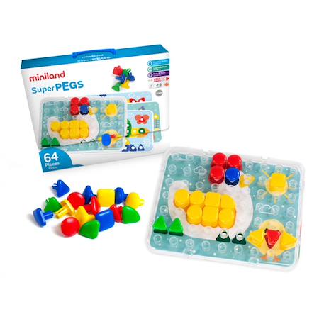 Jeu éducatif de chevilles géantes – idéal pour les premières manipulations Multicolor 1 - vertbaudet enfant 