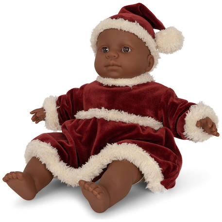 Robe de noël pour poupée - Adaptée aux poupées de 25 cm Rouge, blanc 3 - vertbaudet enfant 