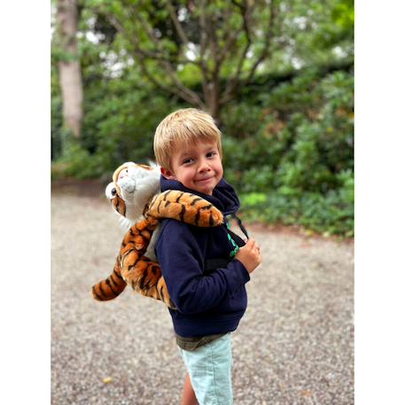 Sacà dos animal - tigre 42cm Orange 3 - vertbaudet enfant 