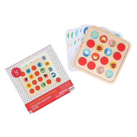 Jeu de mémoire multithématique en bois – activité éducative dès 3 ans Multicolor 3 - vertbaudet enfant 