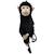 Sacà dos animal - chimpanzé 42cm Black 4 - vertbaudet enfant 