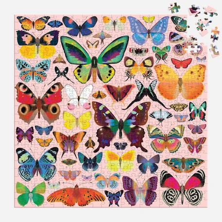 Puzzle 500 pieces - papillons Multicolor 2 - vertbaudet enfant 