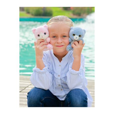 Peluche - peluche ours blue cutydoos bleu jeans – 13 cm Blanc 3 - vertbaudet enfant 