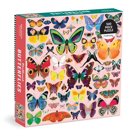 Puzzle 500 pieces - papillons Multicolor 1 - vertbaudet enfant 
