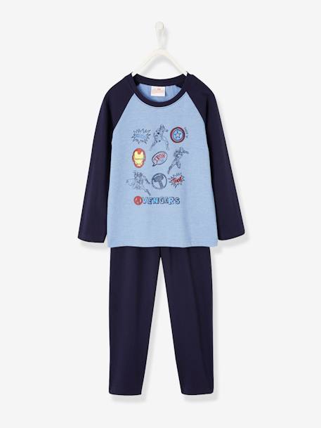 Pyjama bicolore garçon Marvel Avengers® Marine/bleu ciel 1 - vertbaudet enfant 