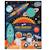 Autocollants reutilisables set - découverte de l'espace Multicolor 1 - vertbaudet enfant 