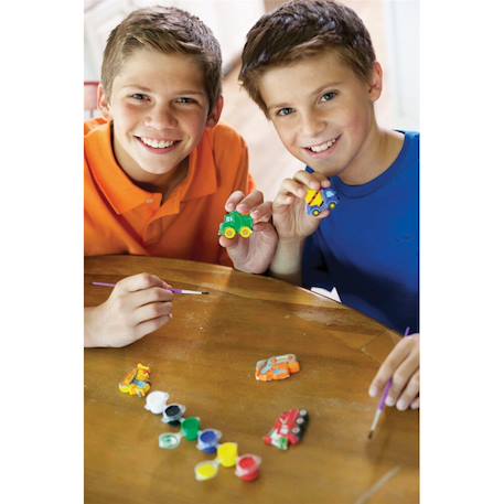 Kit moulage - voitures de course, kit  moules, du plâtre, de la peinture Multicolor 3 - vertbaudet enfant 