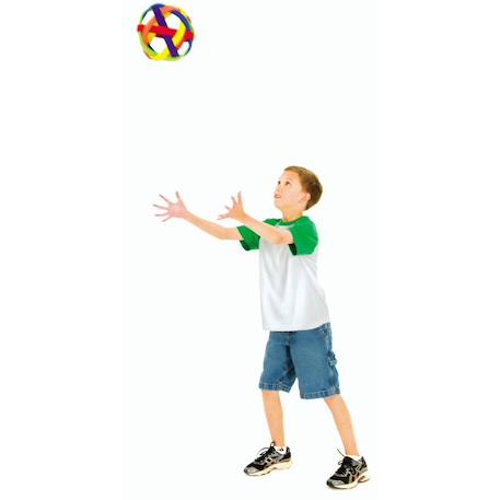 Balle tressée velours - jouet éducatif pour enfants Multi-coloured 2 - vertbaudet enfant 