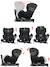 Siège auto dos route pivotant r129 i-size 40-105 cm softness® gaïa+ Cappuccino+Carbon+Garden+Ocean+Passion 8 - vertbaudet enfant 