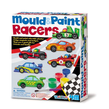 Kit moulage - voitures de course, kit  moules, du plâtre, de la peinture Multicolor 1 - vertbaudet enfant 