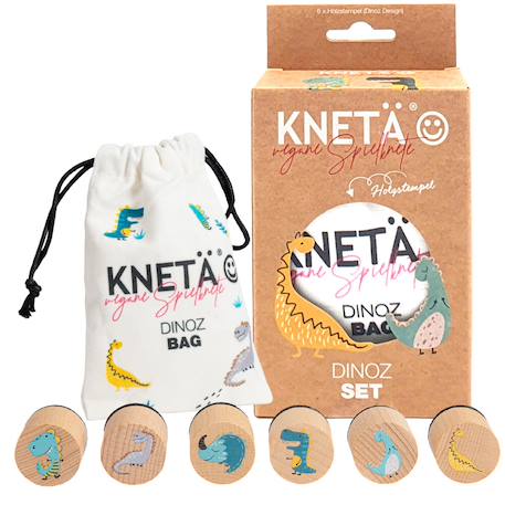 Set de tampons en bois, activité créative parent-enfant, dinos Multicolor 1 - vertbaudet enfant 