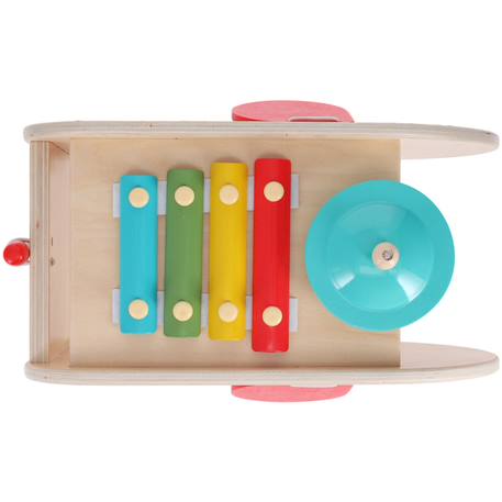 Jouet musical éléphant 5 en 1 en bois – éveil musical dès 18 mois Multicolor 5 - vertbaudet enfant 
