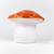 Grande lampe veilleuse champignon peinte à la main Blanc, orange 3 - vertbaudet enfant 