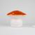 Lampe veilleuse artisanale champignon Blanc, orange 3 - vertbaudet enfant 