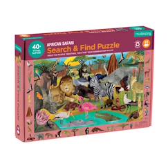 Jouet-Puzzle 64 pièces - safari africain
