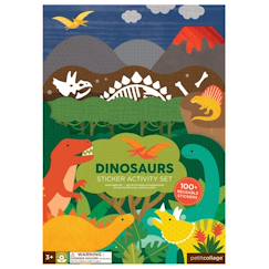 Jouet-Activités artistiques et musicales-Autocollants reutilisables set - dinos