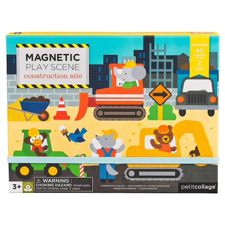 Jeu magnétique scène - chantier de construction Multicolor 3 - vertbaudet enfant 