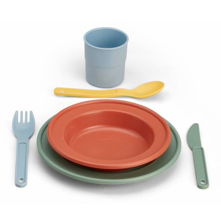 Set de vaisselle durable Re:line – 24 pièces en plastique 100 % recyclé Multicolor 2 - vertbaudet enfant 