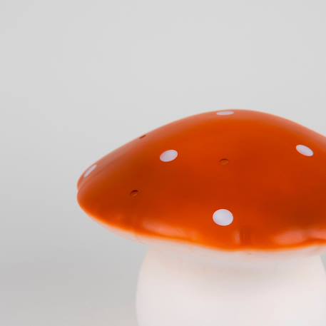 Lampe veilleuse artisanale champignon Blanc, orange 4 - vertbaudet enfant 