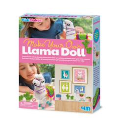 Jouet-Activités artistiques et musicales-Kit fabrication poupée lama de 24 cm