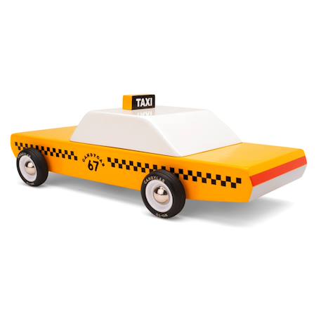 Taxi new-yorkais en bois – voiture miniature dès 3 ans Yellow 2 - vertbaudet enfant 