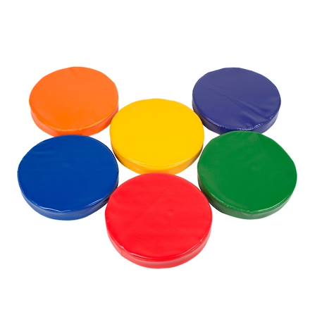 6 coussins d'équilibre sonores - jouet éducatif pour enfants Multi-coloured 2 - vertbaudet enfant 