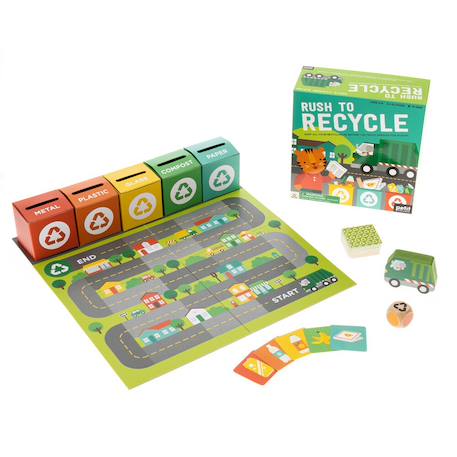 Puzzles et jeux - apprendre le recyclage Multicolor 1 - vertbaudet enfant 