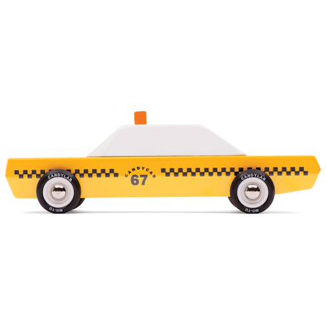 Taxi new-yorkais en bois – voiture miniature dès 3 ans Yellow 1 - vertbaudet enfant 
