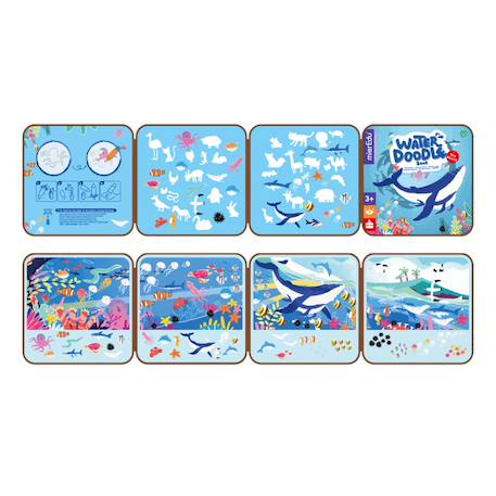 Peinture magique à l'eau - le monde marin Multicolor 2 - vertbaudet enfant 