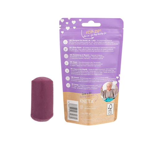 Pâte à modeler végétalienne - lilas 100g Purple 2 - vertbaudet enfant 