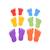 Traces de pas - 6 paires - jouet éducatif pour enfants Multi-coloured 1 - vertbaudet enfant 