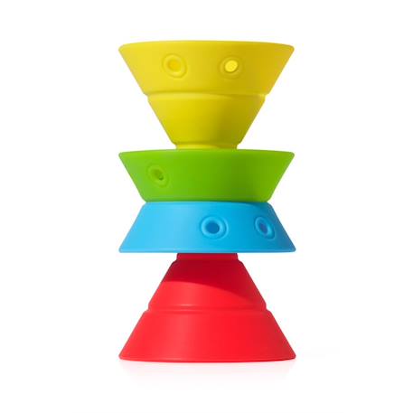 Jeu de construction Hix – cônes en silicone souple et empilables Blue;green;red;yellow 2 - vertbaudet enfant 