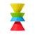 Jeu de construction Hix – cônes en silicone souple et empilables Blue;green;red;yellow 2 - vertbaudet enfant 