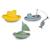 Trio de bateaux Re:line – jouets de bain écologiques en plastique 100 % recyclé Multicolor 1 - vertbaudet enfant 