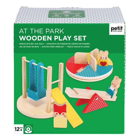 Jeu en bois Le Parc – activité d’éveil avec animaux dès 12 mois Multicolor 3 - vertbaudet enfant 