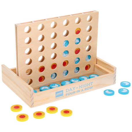 Jeu en bois Day & Night – 4 en ligne dès 5 ans Multicolor 1 - vertbaudet enfant 