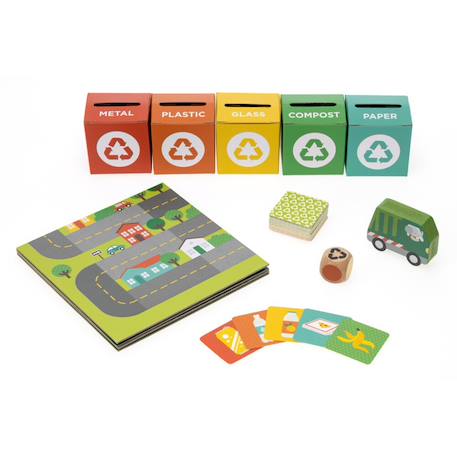 Puzzles et jeux - apprendre le recyclage Multicolor 2 - vertbaudet enfant 