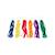 Lot de 6 anneaux à rubans - jouet éducatif pour enfants Multi-coloured 3 - vertbaudet enfant 
