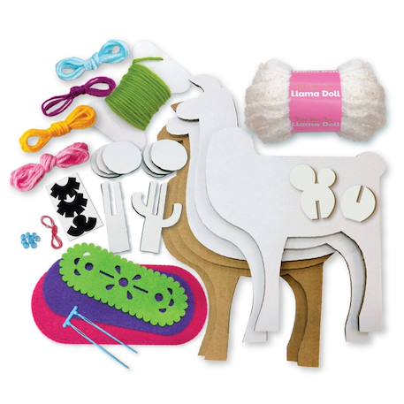 Kit fabrication poupée lama de 24 cm Multicolor 3 - vertbaudet enfant 