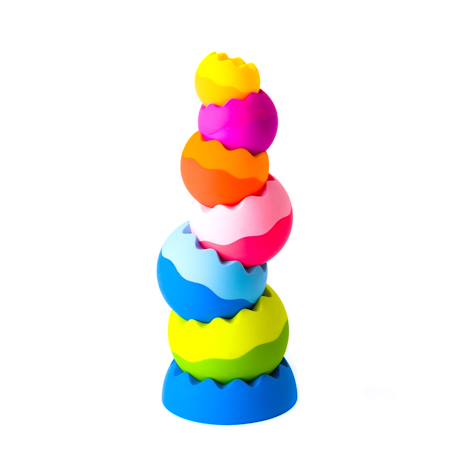 Jouet empilable Tobbles neo - la pyramid'oeufs dès 6 mois Multicouleur 1 - vertbaudet enfant 