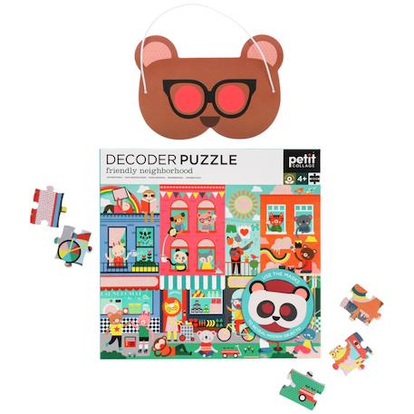 Decoder puzzle 100 pièces - quartier convivial Multicolor 5 - vertbaudet enfant 