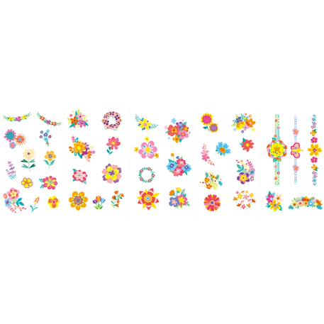 Autocollants et tatouages pour les ongles, fleurs Multicolor 2 - vertbaudet enfant 