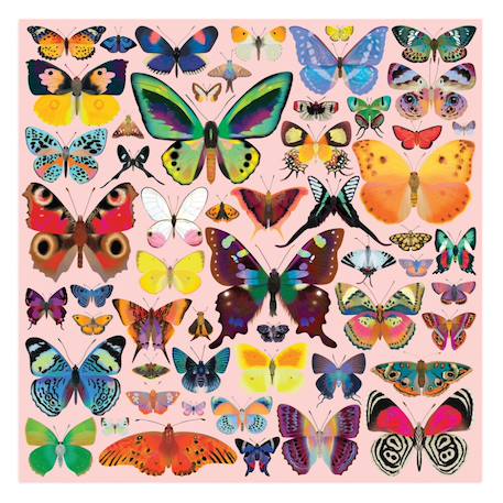 Puzzle 500 pieces - papillons Multicolor 4 - vertbaudet enfant 