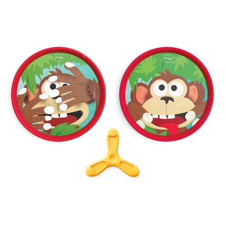 Jeu de disques à main - singe fou Multicolor 1 - vertbaudet enfant 